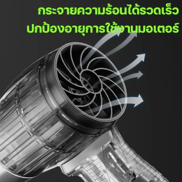 พัดลมพกพาพร้อมแบตเตอรี่ พัดลมป้องกันความร้อนสูงเกิน